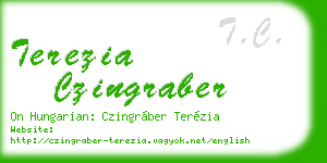 terezia czingraber business card