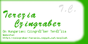 terezia czingraber business card